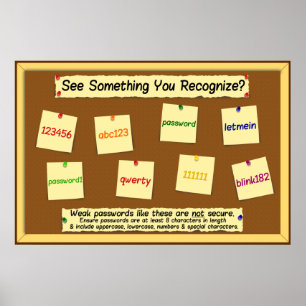 Passwords Information Security Awareness Poster