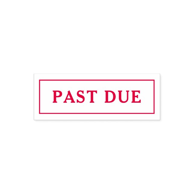 PAST DUE Accounts Receivable Business Bookkeeping Self-inking Stamp (Design)
