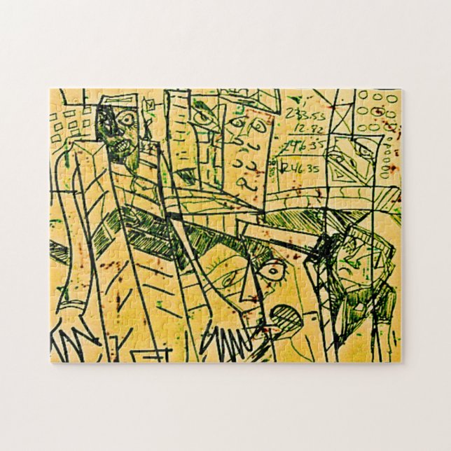 PAST DUE BILLS JIGSAW PUZZLE (Horizontal)