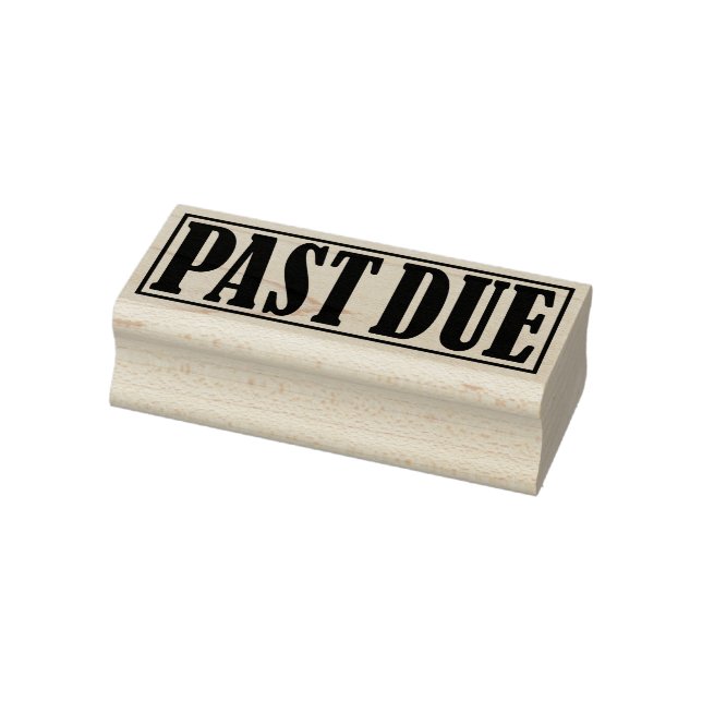 Past Due Payment Notice Collection Reminder Office Rubber Stamp (Stamp)