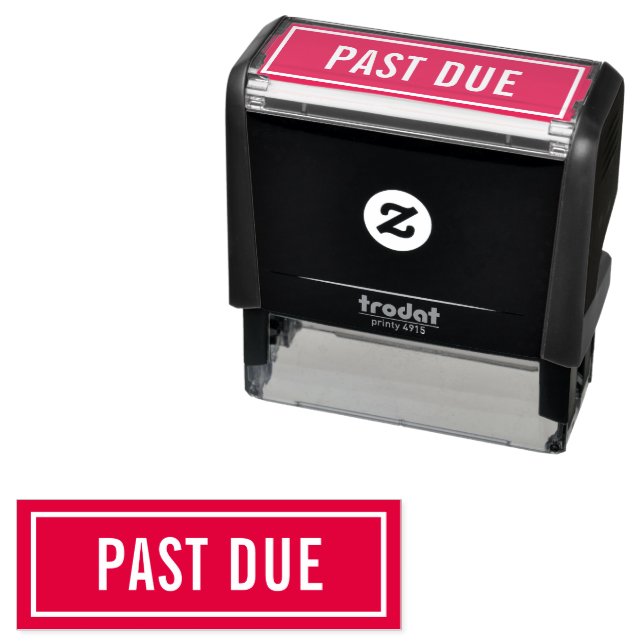 Past Due Self-inking Stamp (In Situ)