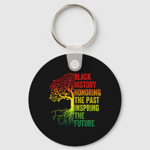 Past Inspiring Future Men Women Black History Mont Keychain