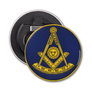 Past Master Freemason Square and Compass Masonic  Bottle Opener