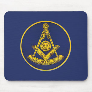 Past Master Freemason Square and Compass Masonic  Mouse Pad