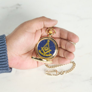 Past Master Freemason Square and Compass Masonic  Watch