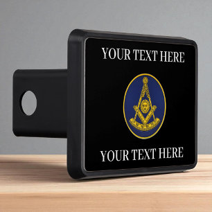 Past Master Masonic Freemason Square and Compass  Trailer Hitch Cover