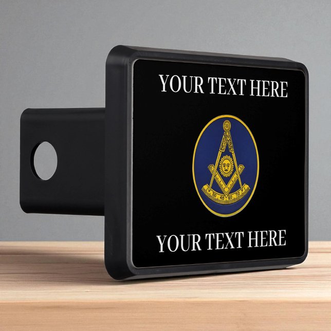 Past Master Masonic Freemason Square and Compass  Trailer Hitch Cover (Creator Uploaded)