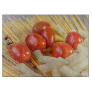 Pasta and Tomatoes Cutting Board