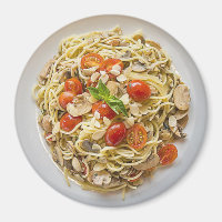Pasta Bowl Cherry Tomators Refrigerator Magnet