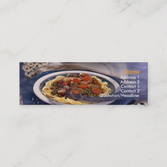 Pasta Business Card (Front)