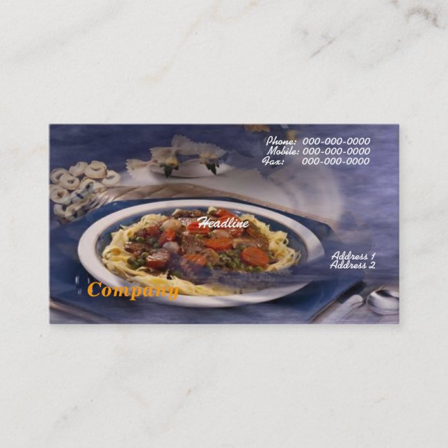 Pasta Business Card (Front)