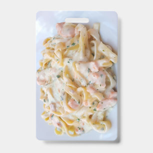 Pasta Custom Food Photo Badge