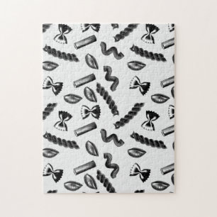 Pasta Diversity Grey Food Italy Lover Foodie Jigsaw Puzzle