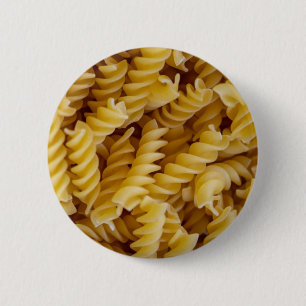 Pasta Fusilli Noodles 2 Inch Round Button