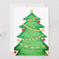 Pasta Italian food restaurant Christmas card