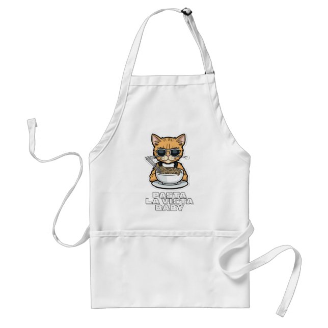 Pasta La Vista Baby Fun Cat Design Standard Apron (Front)
