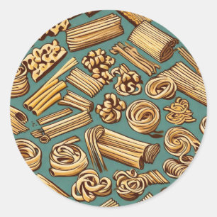 Pasta magic classic round sticker