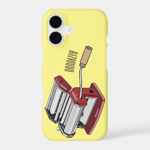 Pasta maker cartoon illustration 