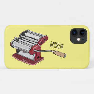 Pasta maker cartoon illustration iPhone 11 case