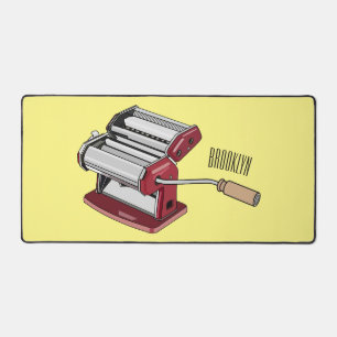 Pasta maker cartoon illustration  desk mat