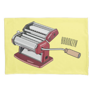 Pasta maker cartoon illustration  pillowcase