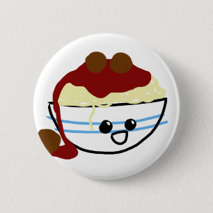 Pasta & Meatballs 2 Inch Round Button
