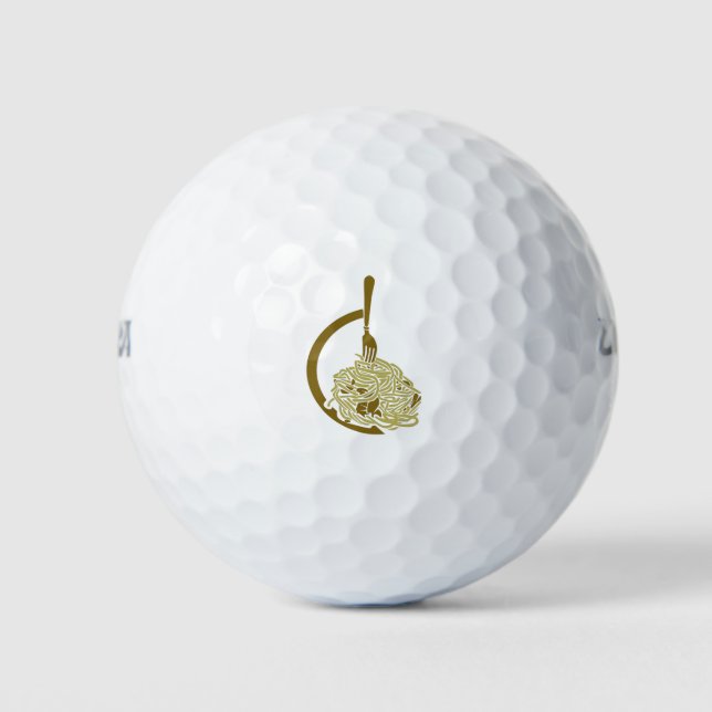 Pasta Noodles Golf Balls (Front)