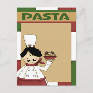 Pasta Party Invitation Postcard