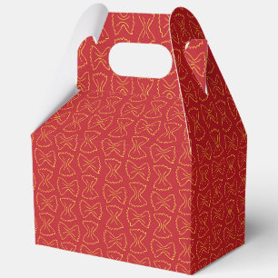 Pasta Pattern Red Italian That's Amore Favor Box