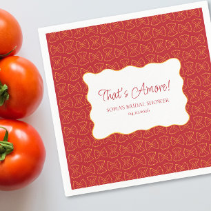 Pasta Pattern That's Amore Italian Bridal Shower Napkin