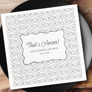 Pasta Pattern That's Amore Italian Bridal Shower Napkin