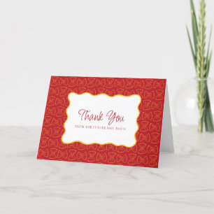 Pasta Pattern That's Amore Italian Bridal Shower Thank You Card