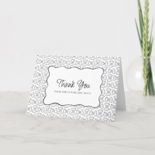 Pasta Pattern That's Amore Italian Bridal Shower Thank You Card