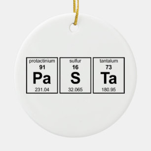 PaSTa Periodic Table Ceramic Ornament
