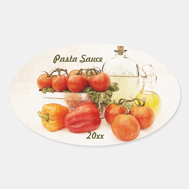 pasta sauce canning label sticker (Front)