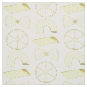 Pasta Shapes Italian Food Cooking Foodie Fabric