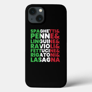 Pasta Types Spaghetti Food Italy iPhone 13 Case