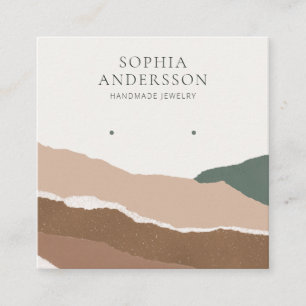 Paste Abstractl Landscape Earring Display Card