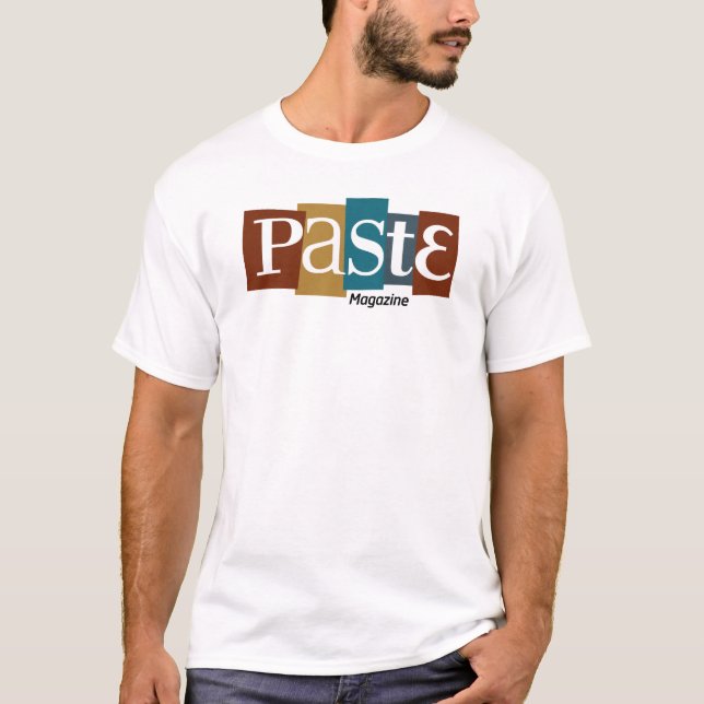 Paste Block Logo Magazine Colour T-Shirt (Front)