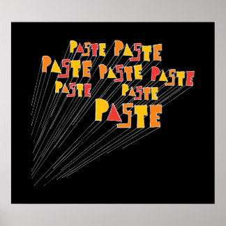 Paste Hand Drawn Logo Array Poster Print