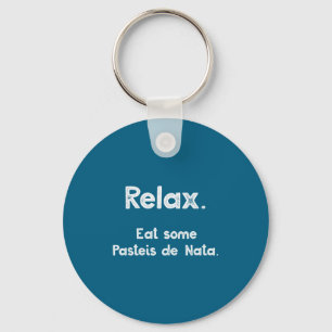 Pasteis De Nata Rtuguese Quote Funny Rtugal Food R Keychain