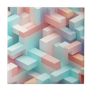 Pastel 3D Abstract Tile