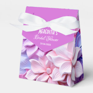 Pastel 3D Flower pattern Favor Box