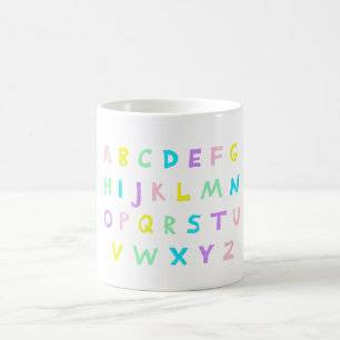 Pastel A-B-C's Coffee Mug