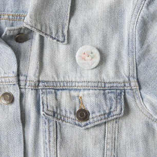 Pastel A Little Pumpkin Is On The Way Baby Shower 1 Inch Round Button
