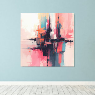 Pastel Abstract 1 Canvas Print