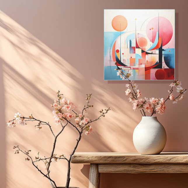 Pastel abstract 1 of 4 canvas print (Creator Uploaded)