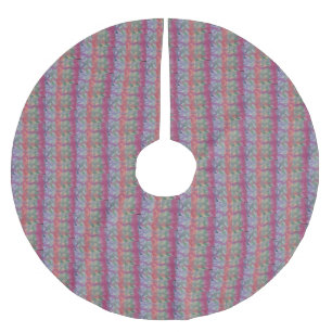 Pastel Abstract Art Brushed Polyester Tree Skirt