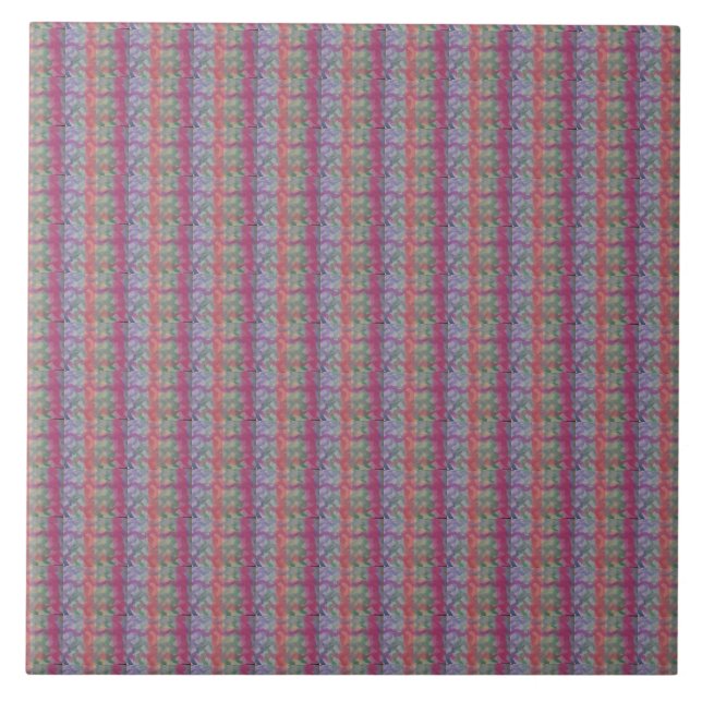 Pastel Abstract Art Ceramic Tile (Front)