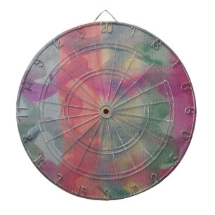 Pastel Abstract Art Dartboard